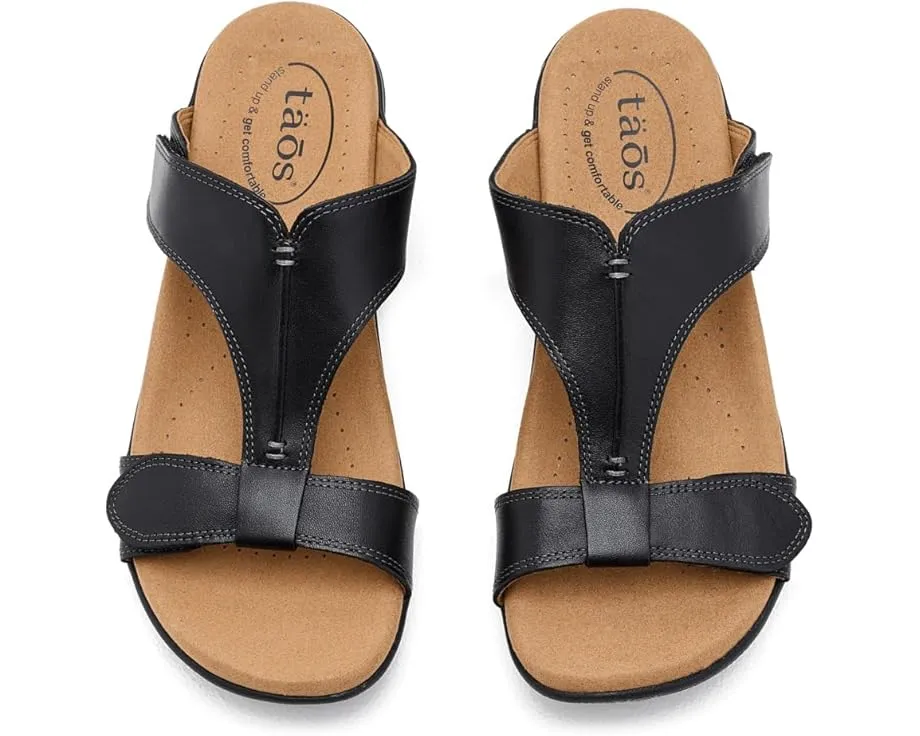 Сандалии Taos Footwear Slide Show с итальянской кожей и поддержкой свода стопы