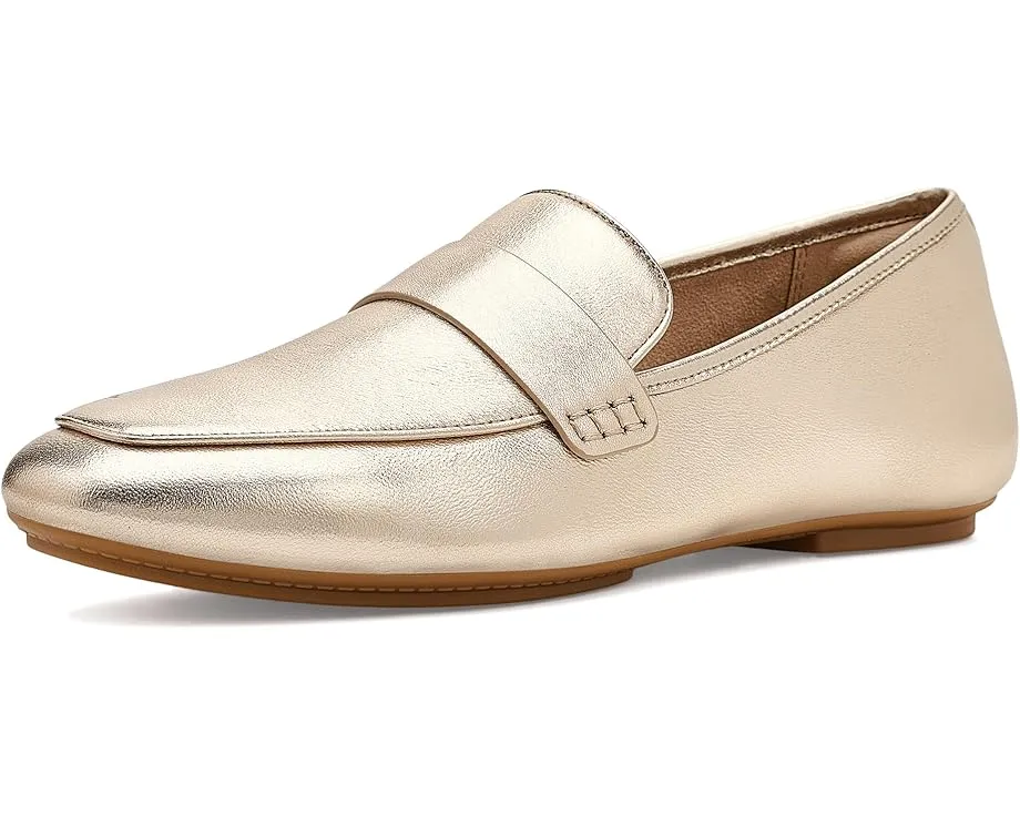 Лоферы FitFlop Delicato из мягкой металлизированной кожи