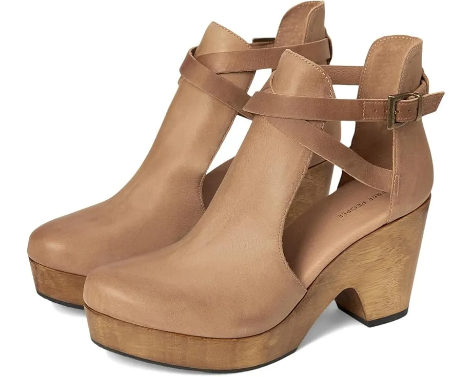 Кожаные сабо Cedar на платформе из кедра с регулируемой пряжкой Free People