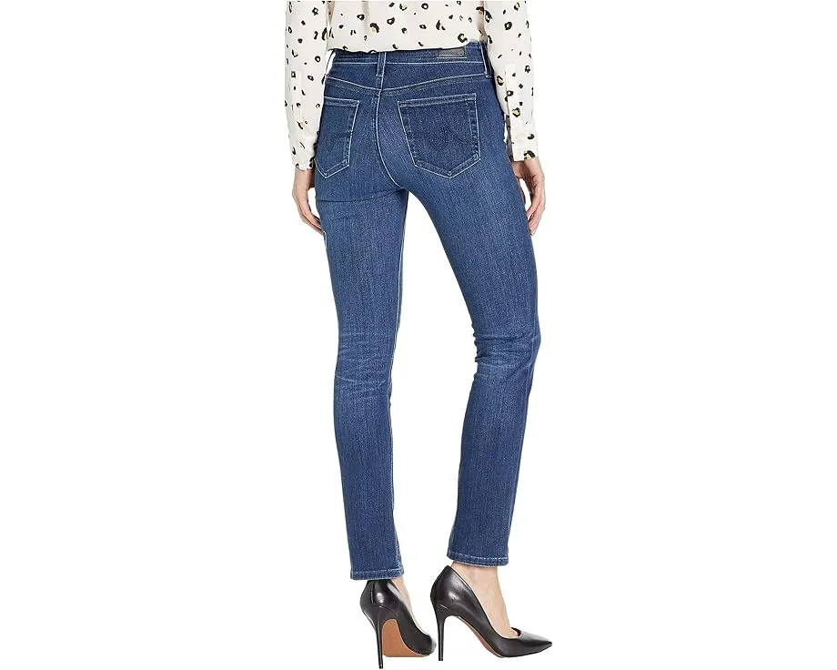 Джинсы AG Mari с прямыми штанинами и эффектом поношенности 5 Years Blue Essence