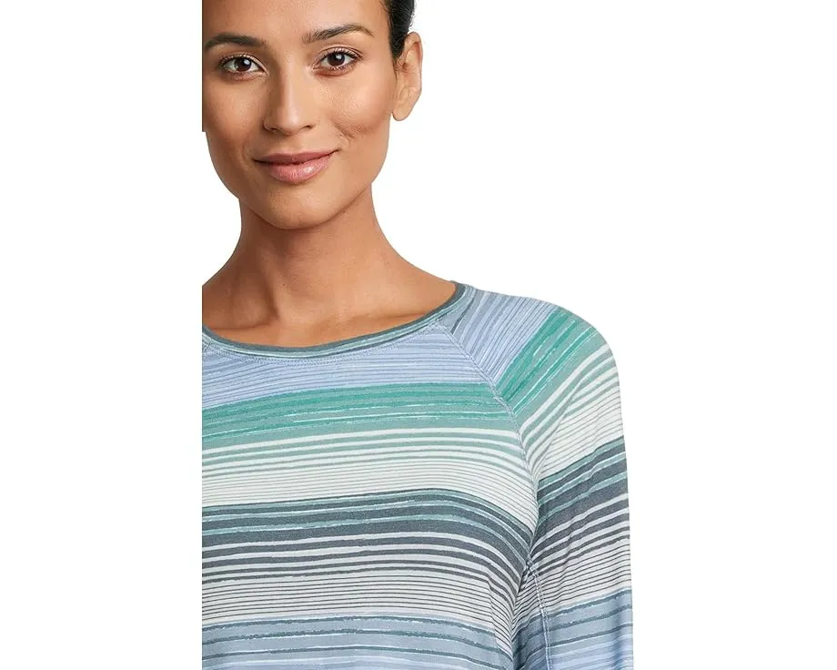 Футболка L.L.Bean Everyday SunSmart с длинным рукавом и защитой UPF 50+ в полоску