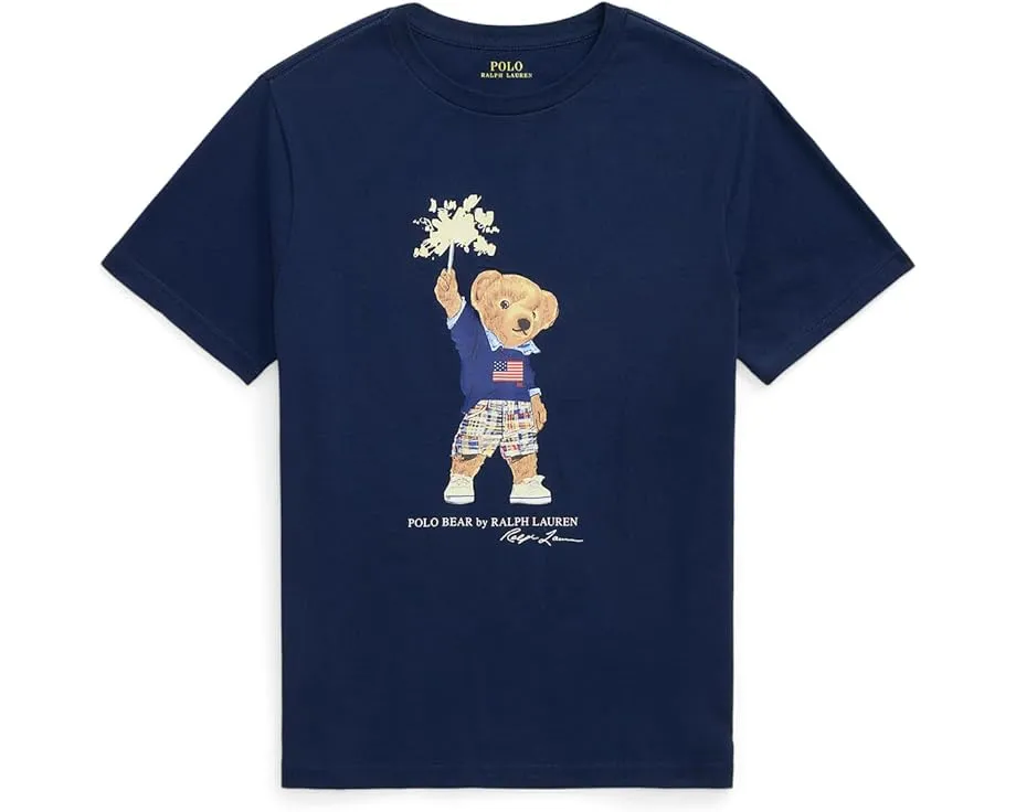Футболка Polo Bear с мишкой из хлопкового джерси для старших детей Polo Ralph Lauren