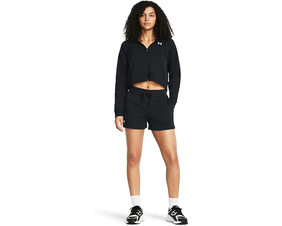 Шорты Under Armour Rival Fleece с эластичным поясом и открытыми карманами