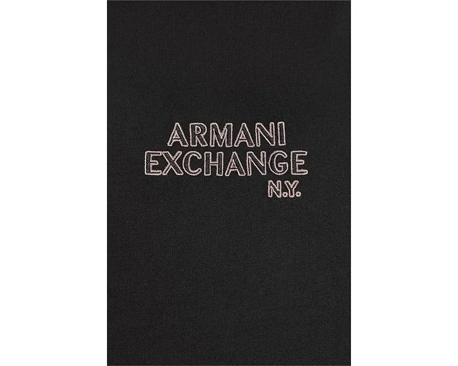 Хлопковая футболка с логотипом Armani Exchange