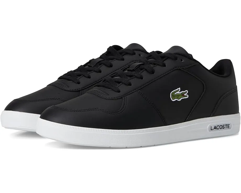 Кроссовки T-base из кожи с вышитым крокодилом Lacoste