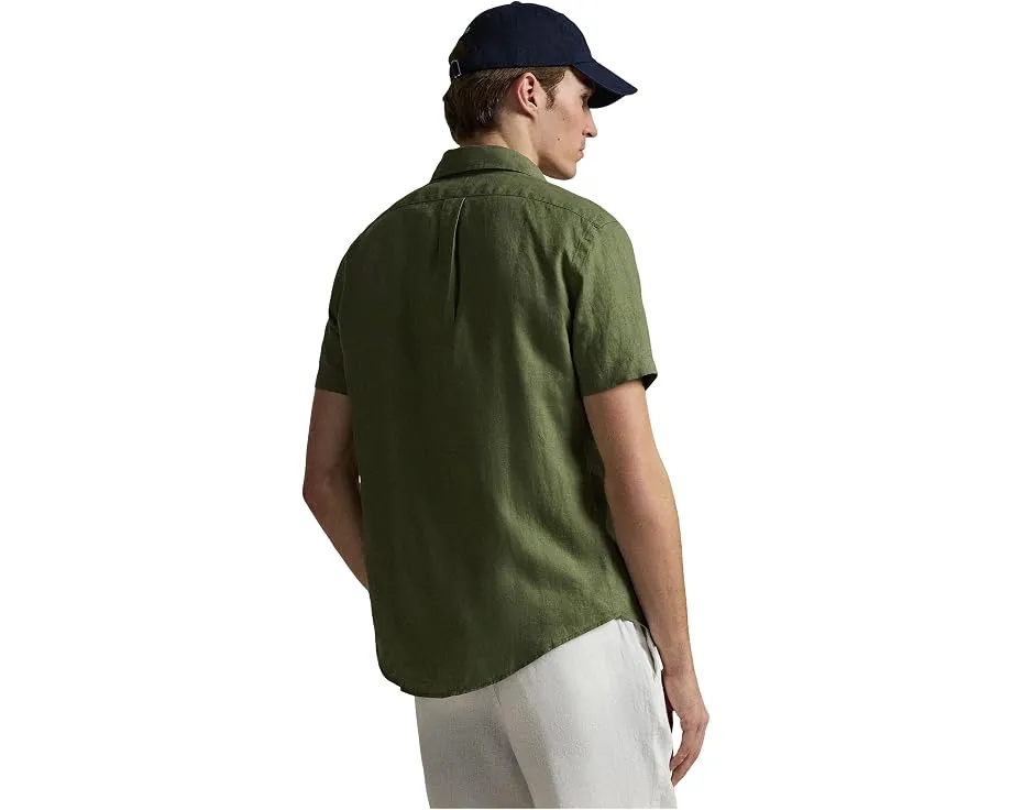 Классическая льняная рубашка Polo Ralph Lauren Ceramic White