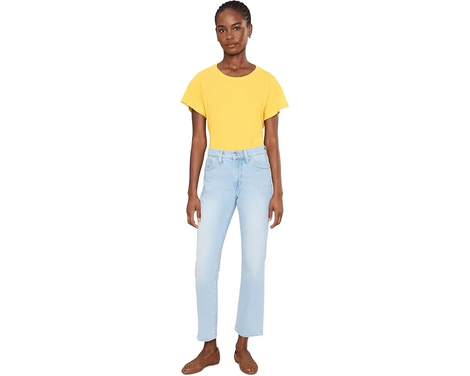Топ Organic Cotton Slubby Jersey с круглым вырезом и короткими рукавами Eileen Fisher