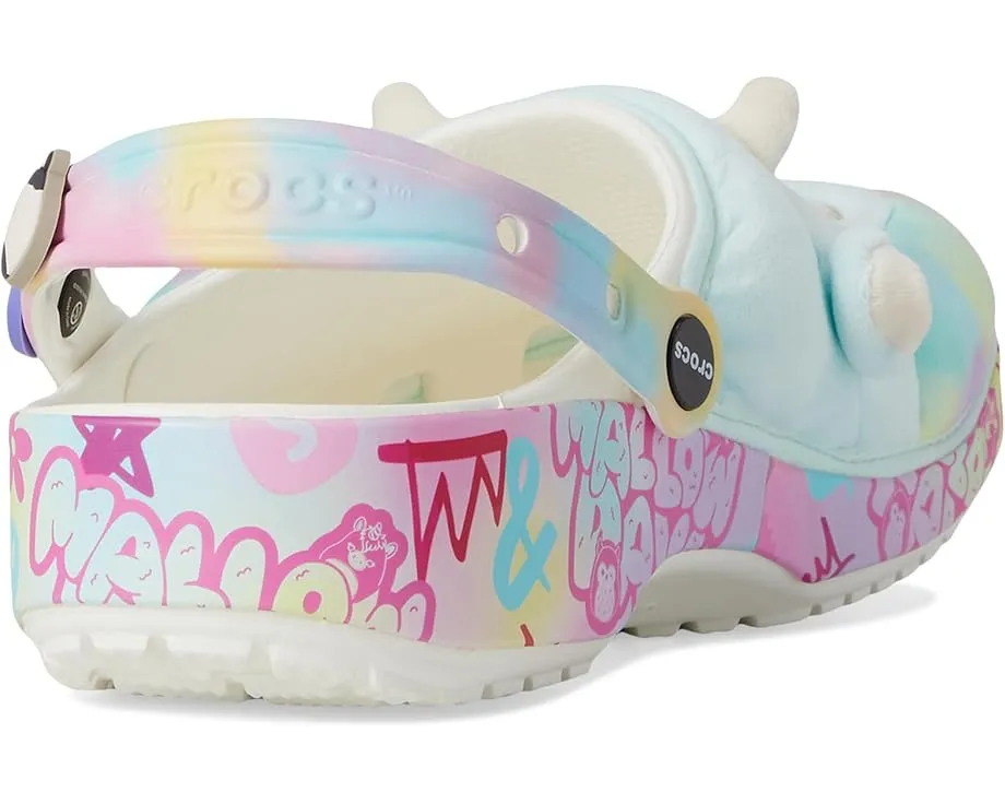 Кроксы Crocs Squishmallows Classic Clogs с плюшевым верхом и ремешком на пятке