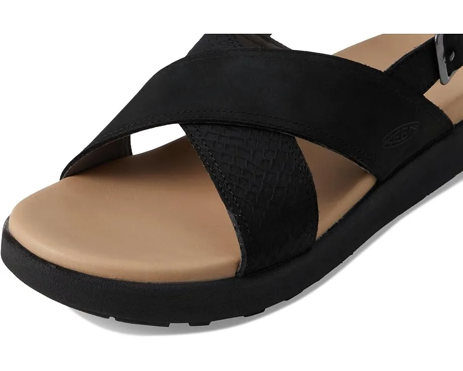 Сандалии KEEN Elle Luxe Cross Strap из кожи с перекрестными ремнями