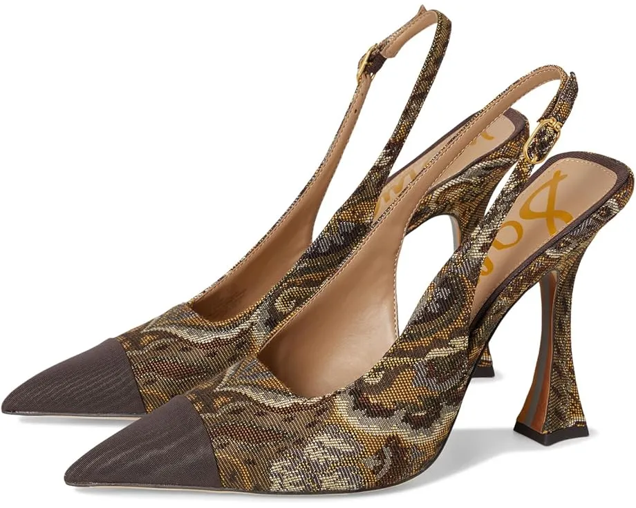 Туфли Sam Edelman Odette 2 с мыском контрастного цвета и расклешенным каблуком