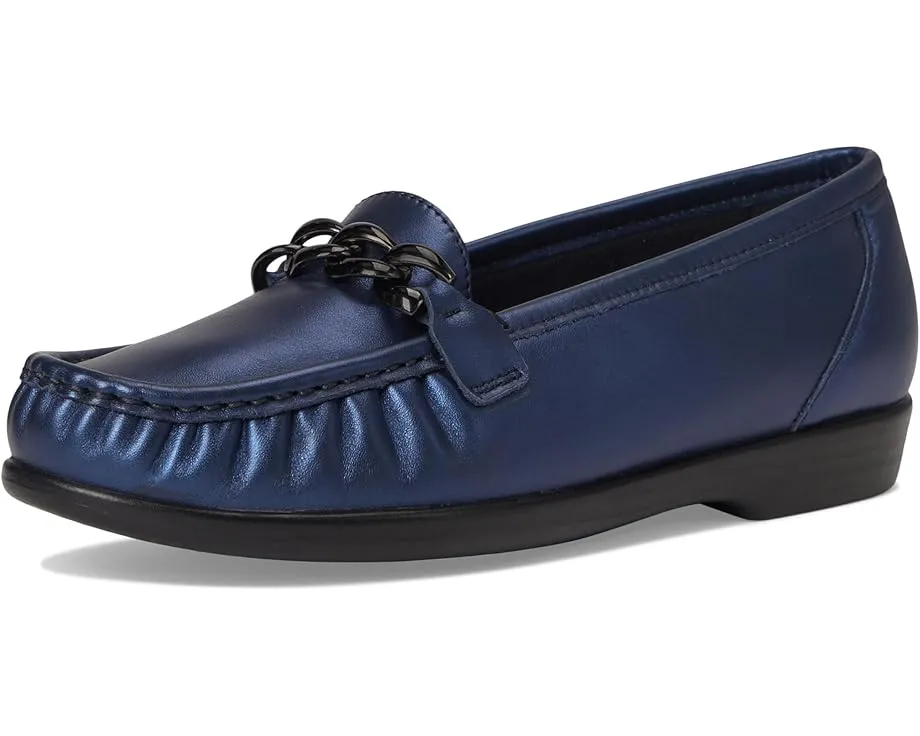 Лоферы SAS Metro Link Comfort с цепочкой и мокасиновой конструкцией