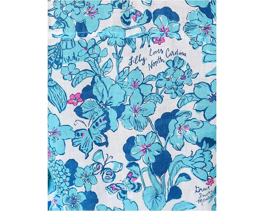 Рубашка Sea View Button Down от Lilly Pulitzer льняная