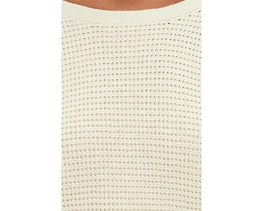 Короткий свитер Beyond Yoga Ready For Barre Cropped Sweater с вафельной вязкой и широким вырезом