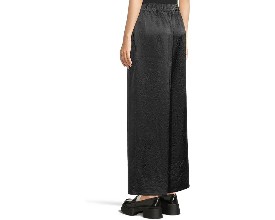 Широкие брюки Eileen Fisher до щиколотки из текстурированного атласа