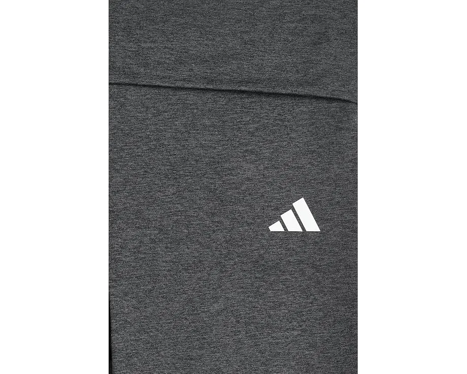 Детские брюки клеш Adidas Black Grey Melange с отворотом