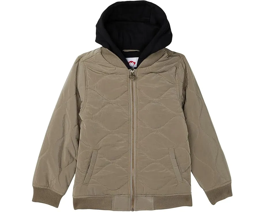 Детская куртка BX Bomber Appaman Kids с капюшоном и стеганой подкладкой