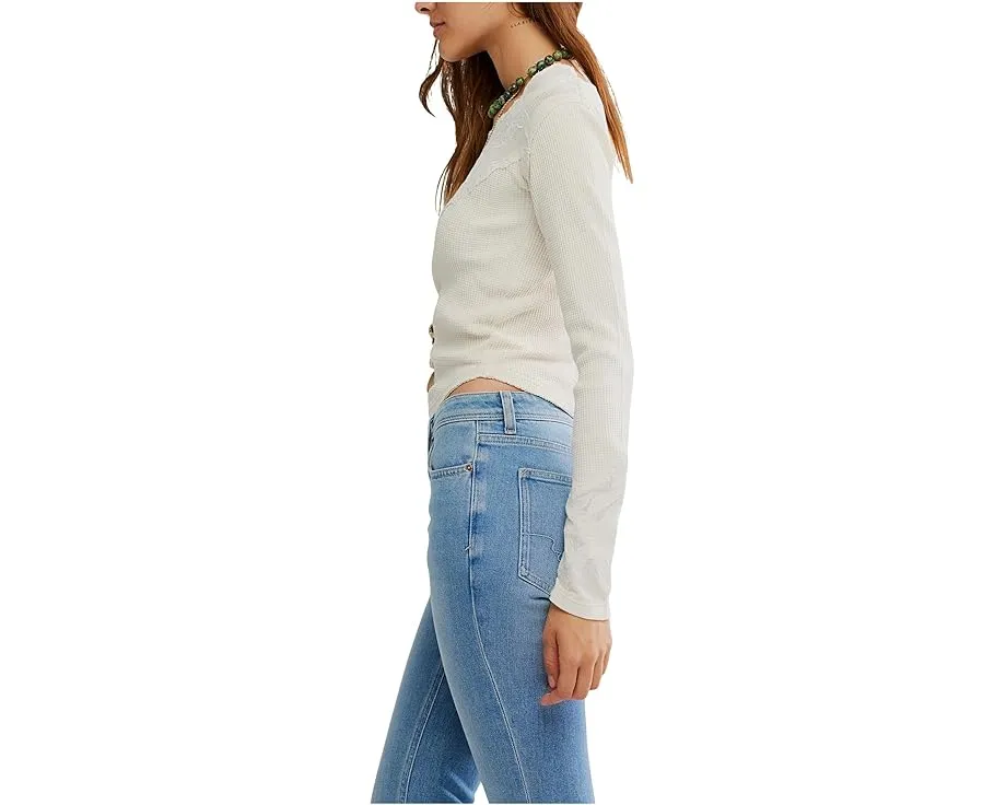 Топ Free People Butterfly Cuff с кружевной отделкой и манжетами-бабочками