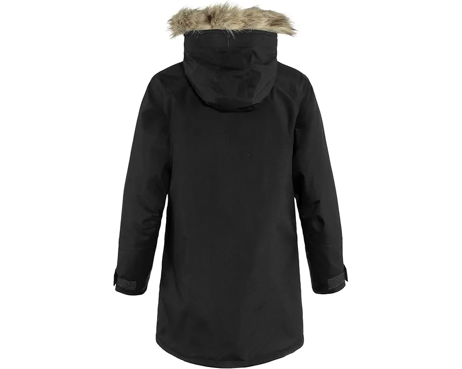 Парка Fjällräven Nuuk с искусственным мехом и большими карманами