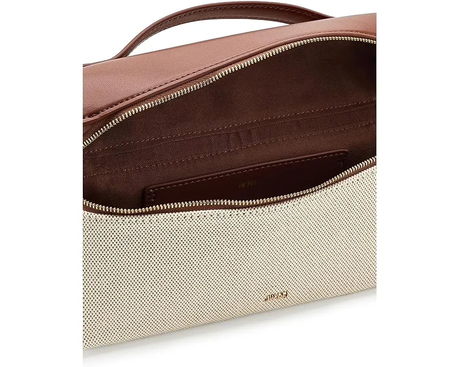 Сумка Thea Top Handle от JW PEI с коричневым канвасом