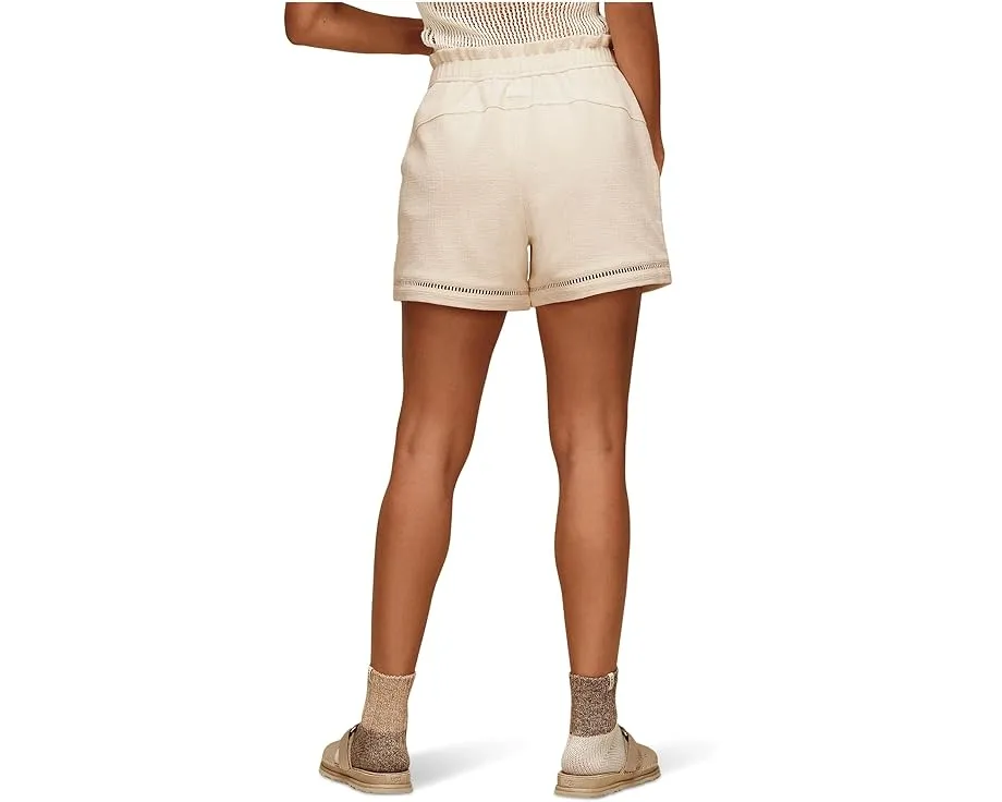 Шорты UGG Frynn Short с текстурированной вязкой и эластичным поясом на шнурке