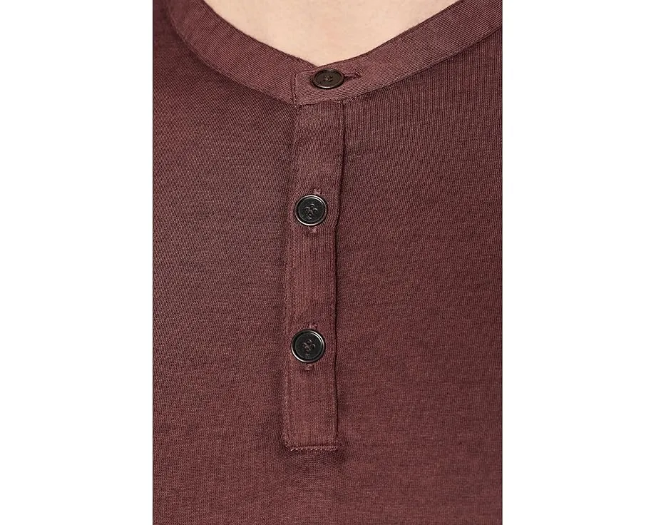 Футболка John Varvatos Duke Henley с небесно-серым принтом