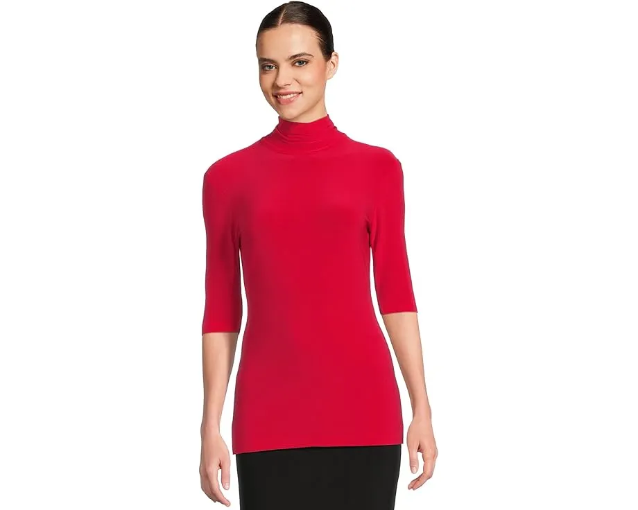 Norma Kamali водолазка с коротким рукавом приталенного кроя для многослойных образов