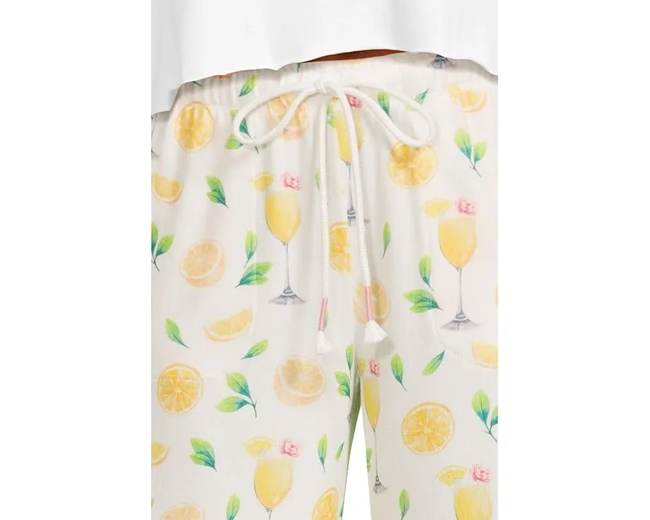 Брюки P.J. Salvage Pant Mimosa Me с принтом и эластичным поясом