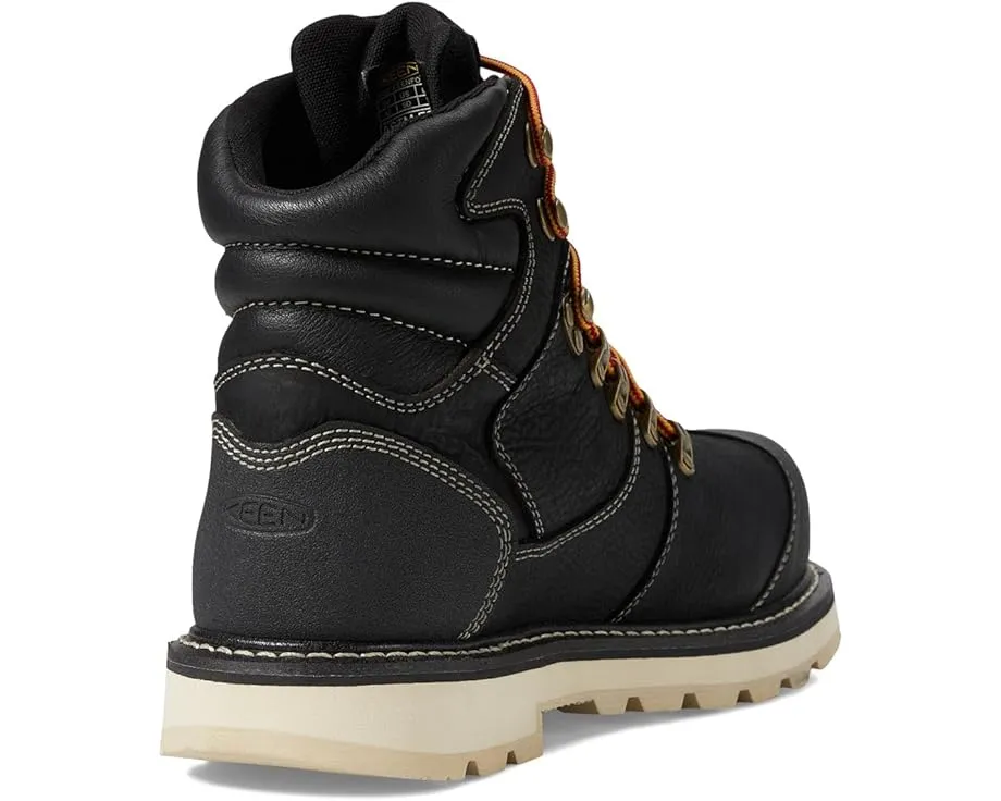 KEEN Cincinnati+ 6 дюймов (15.24 см) водонепроницаемые рабочие ботинки с композитным мыском и пяткой 90 градусов