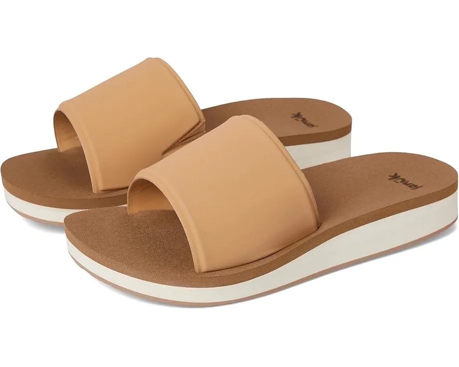 Сандалии Sanuk Highland Slide на платформе с поддержкой свода стопы и переработанной подошвой