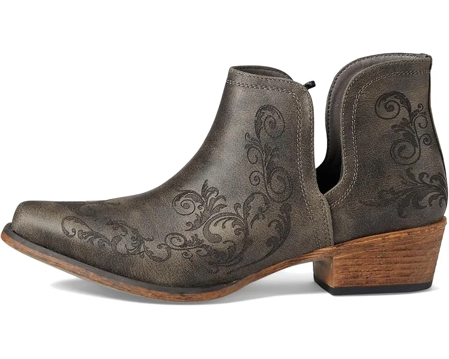 Ковбойские сапоги Ava Laser с лазерной перфорацией и квадратным каблуком