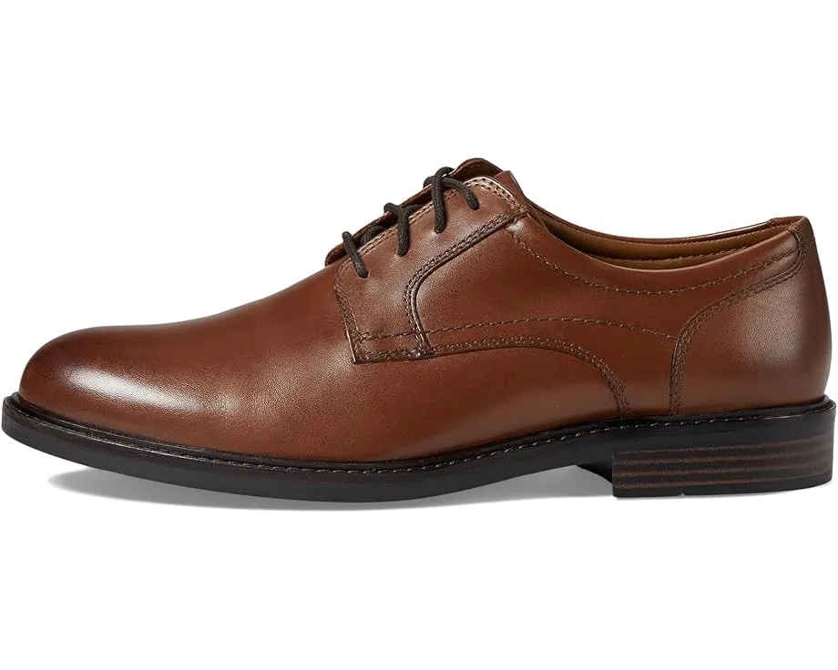 Туфли Johnston & Murphy Mason Plain Toe из натуральной кожи с круглым носком