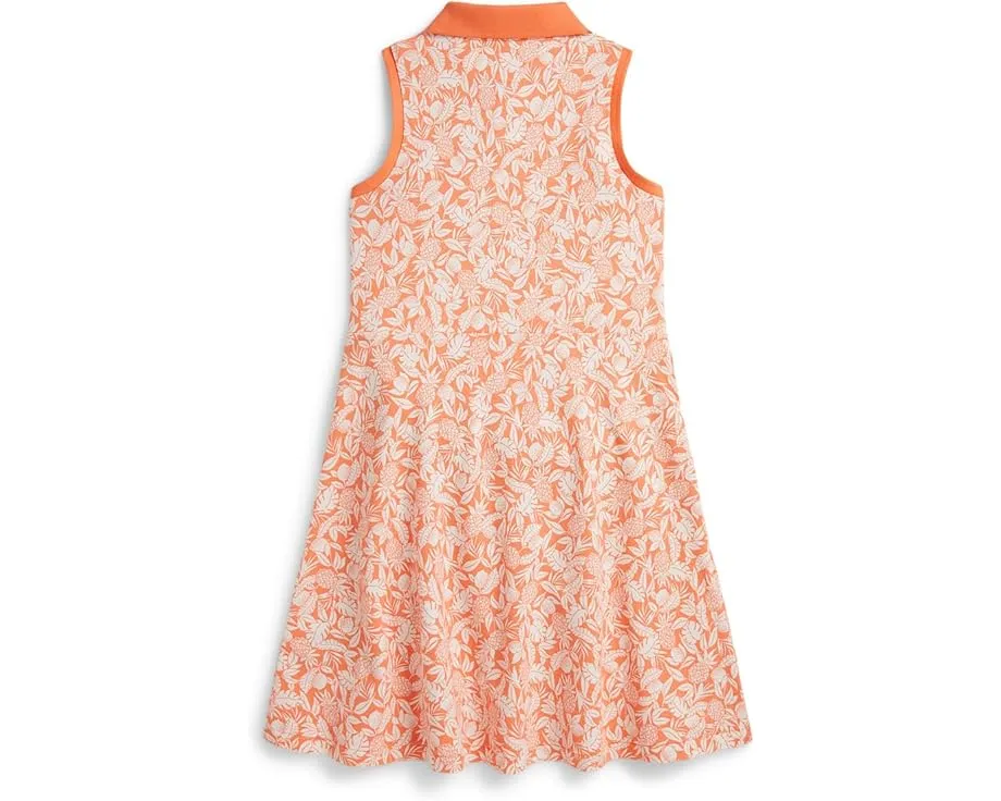 Платье-поло для девочки школьного возраста с ананасовым принтом Polo Ralph Lauren Kids