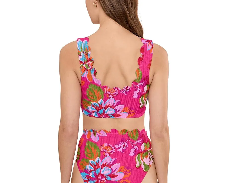 Купальный топ Madison с вырезом лодочкой и фигурным краем для женственного образа