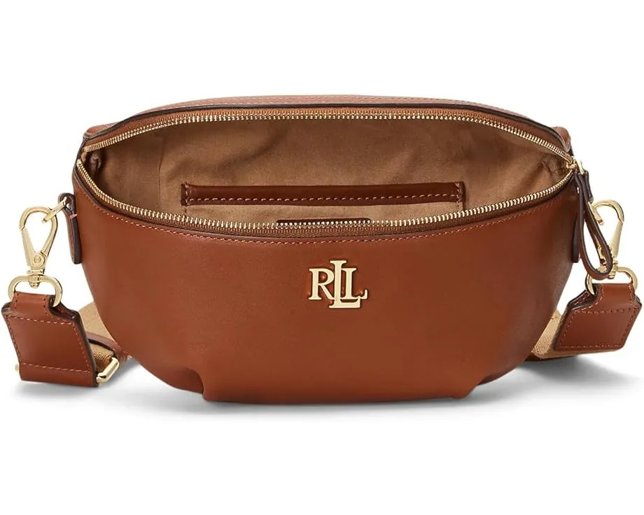Поясная сумка Lauren Ralph Lauren из натуральной кожи с регулируемым ремнем