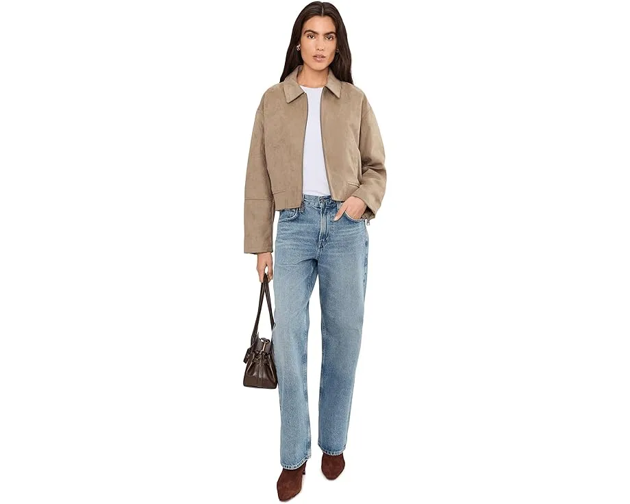 Куртка-бомбер Levi's из искусственной замши с отложным воротником