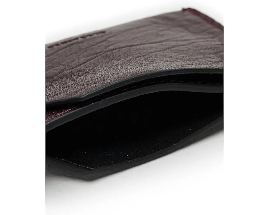Кардхолдер Hex Grain AllSaints с карабином из кожи