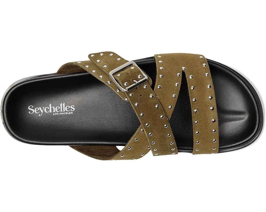 Мюли Seychelles Vip List с перекрещивающимися ремешками и шипами