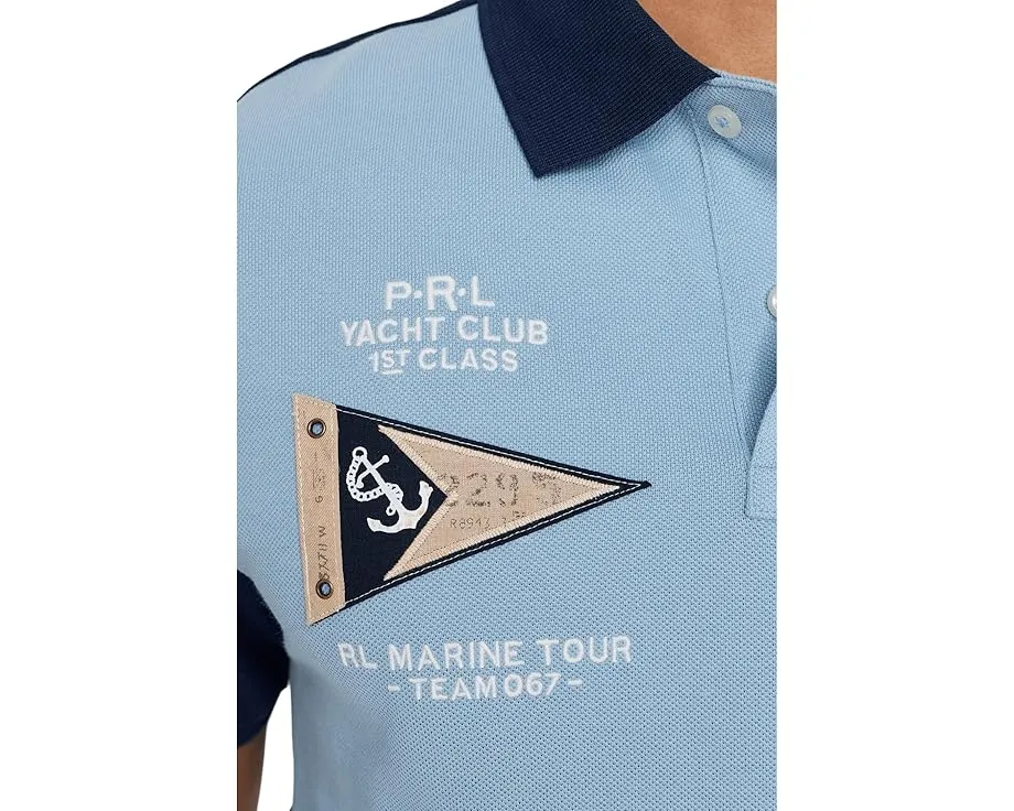 Поло Polo Ralph Lauren Custom Slim Fit Big Pony сетчатое с большим пони