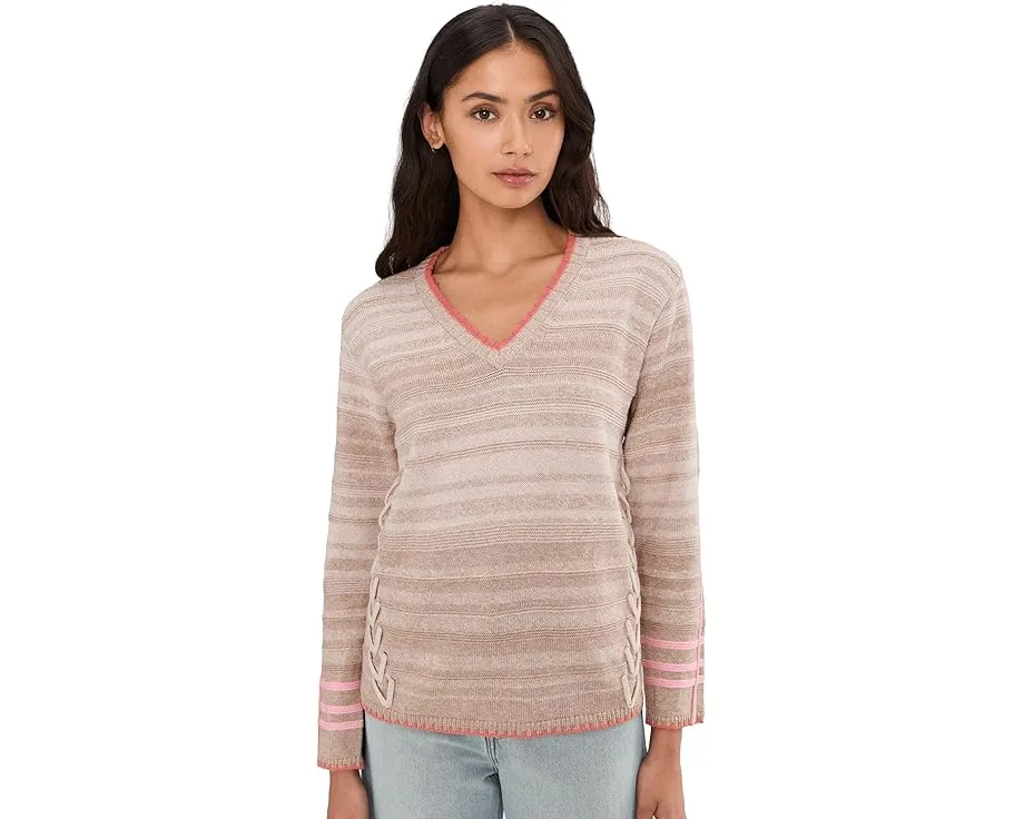 Свитер NIC+ZOE Stitched Layers со строчкой и полосками из переработанного полиэстера