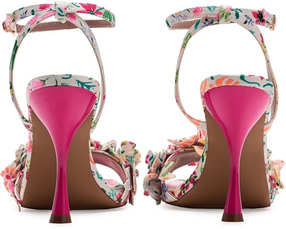 Туфли Blue by Betsey Johnson Hilley с цветным каблуком и аппликацией цветка