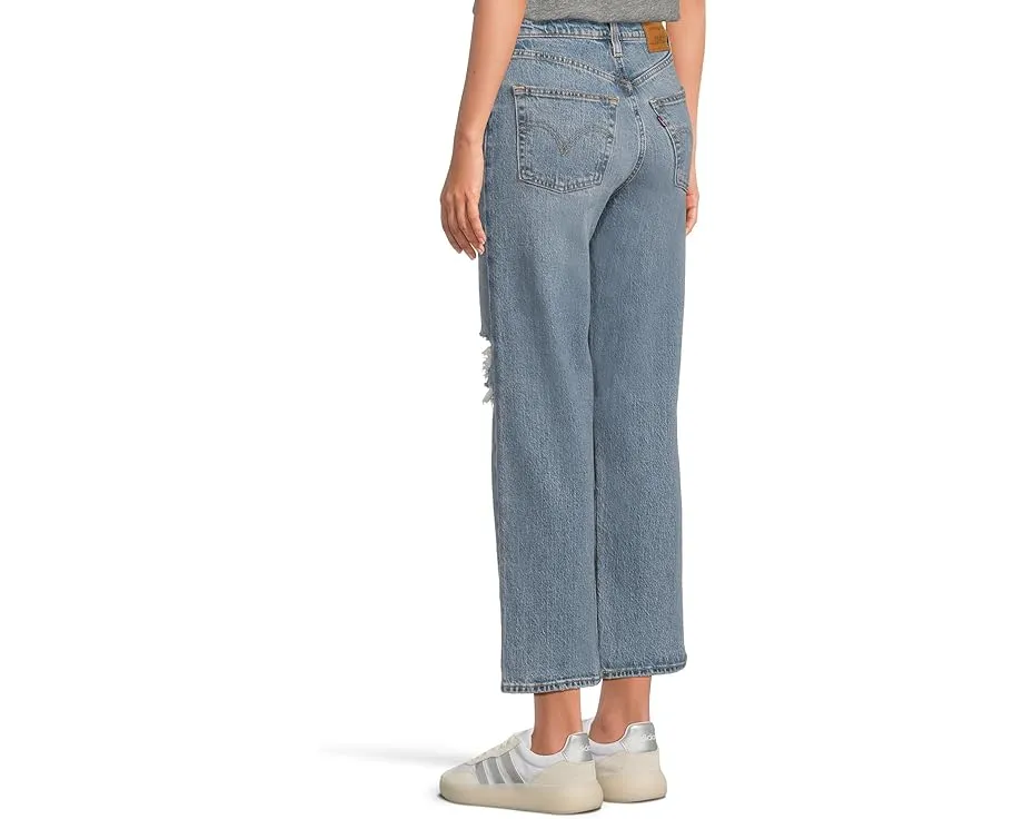 Джинсы Levi's Premium Ribcage Straight Ankle с высокой посадкой и прямыми штанинами
