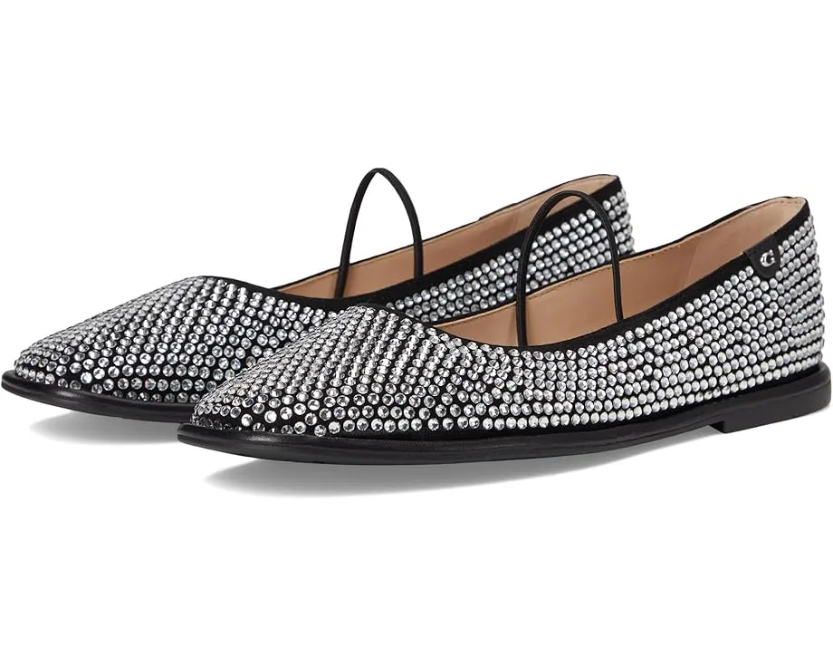 Балетки COACH Emilia Mary Jane с кристаллами и ремешком