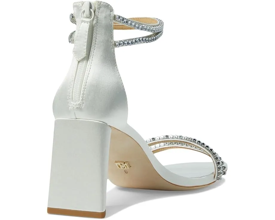Сандалии Badgley Mischka Lillie с кристаллами на бретелях и квадратным носком