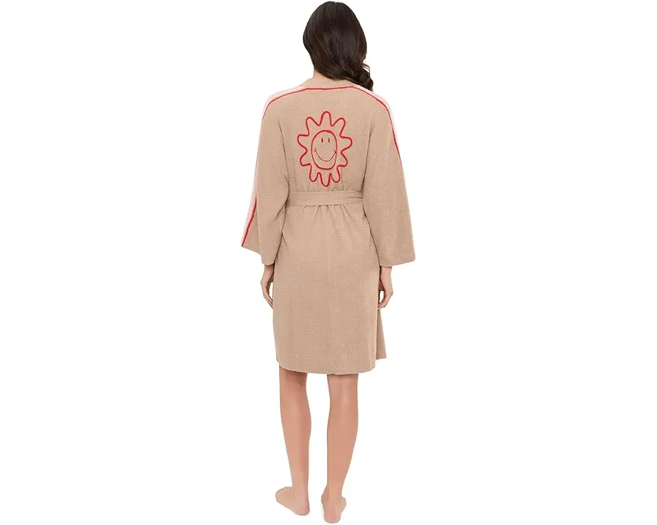 Халат Barefoot Dreams CozyChic Lite с вышитым улыбающимся солнцем
