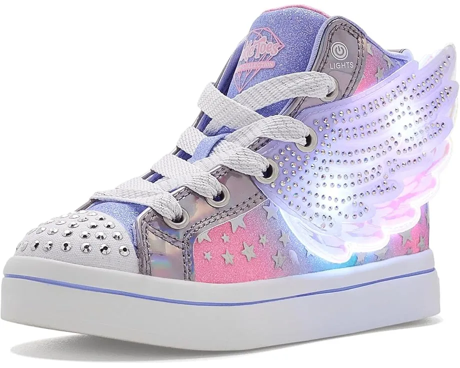 Кроссовки Skechers Twi-lites 2.0 Dreamy Wings высокие для детей с подсветкой