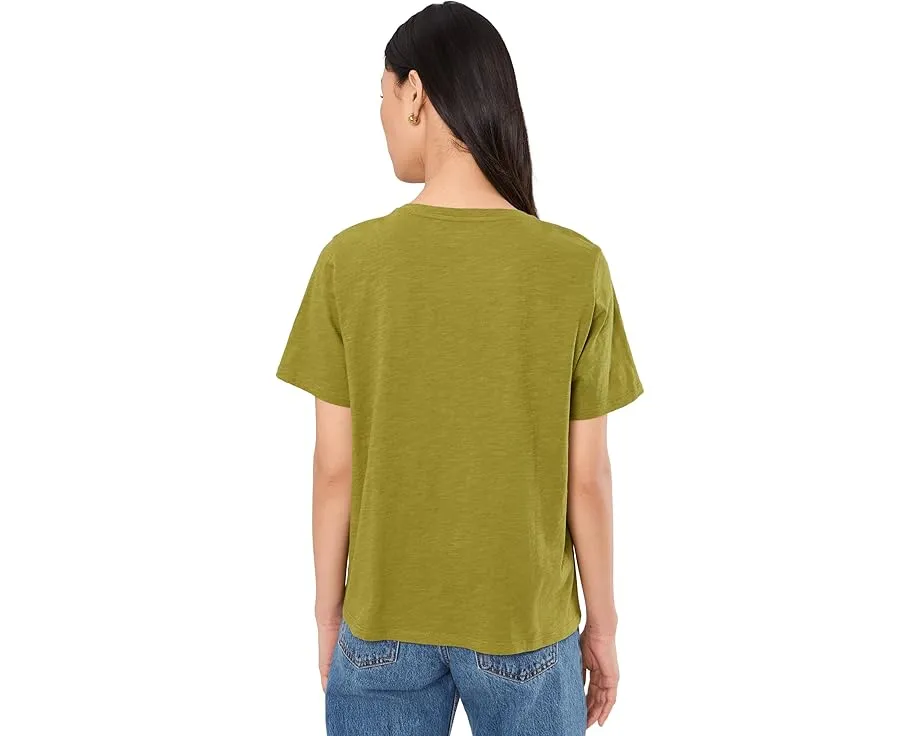 Футболка Eileen Fisher с V-образным вырезом из органического хлопкового джерси