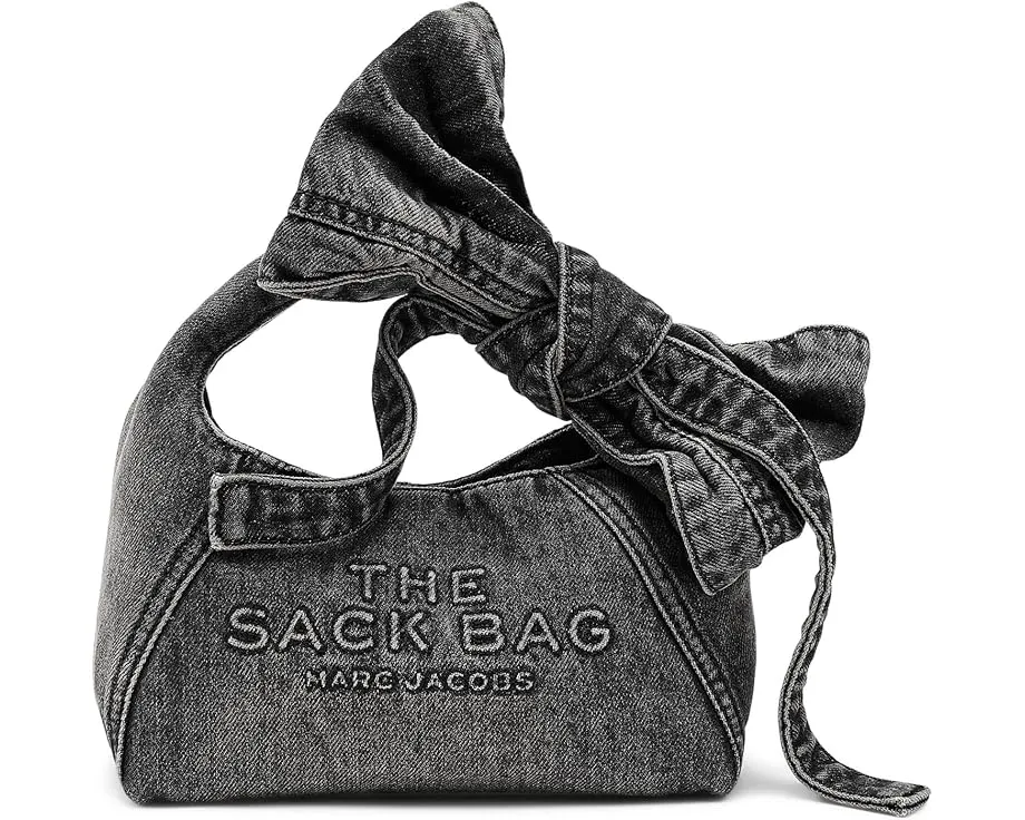 Мини-сумка Marc Jacobs The Bow Denim Mini Sack с бантом из денима