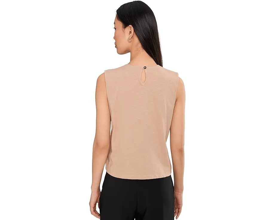 Топ NIC+ZOE Petite без рукавов с аппликацией из органзы и бисером