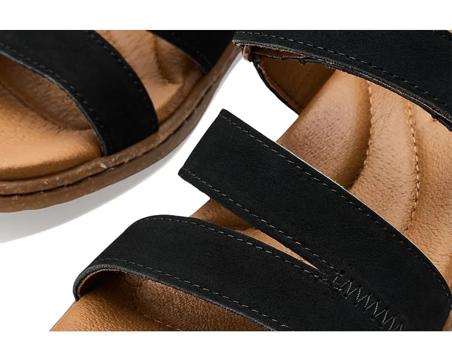 Сандалии Seak из нубука с пробковой подошвой и поддержкой свода стопы Born