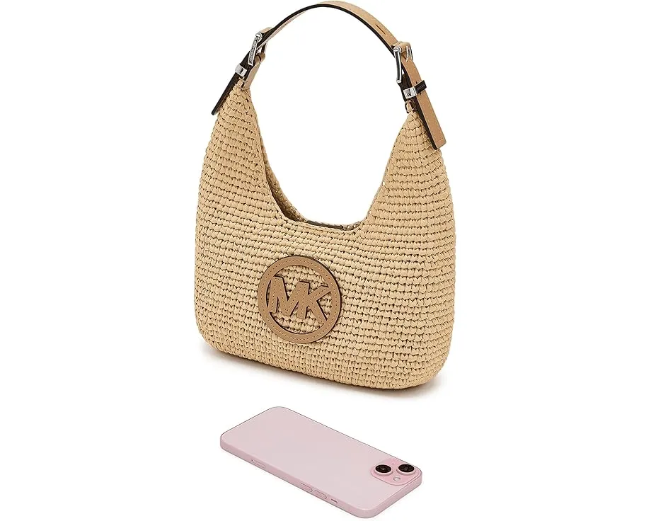 Сумка MICHAEL Michael Kors Nolita Small Hobo через плечо из соломки